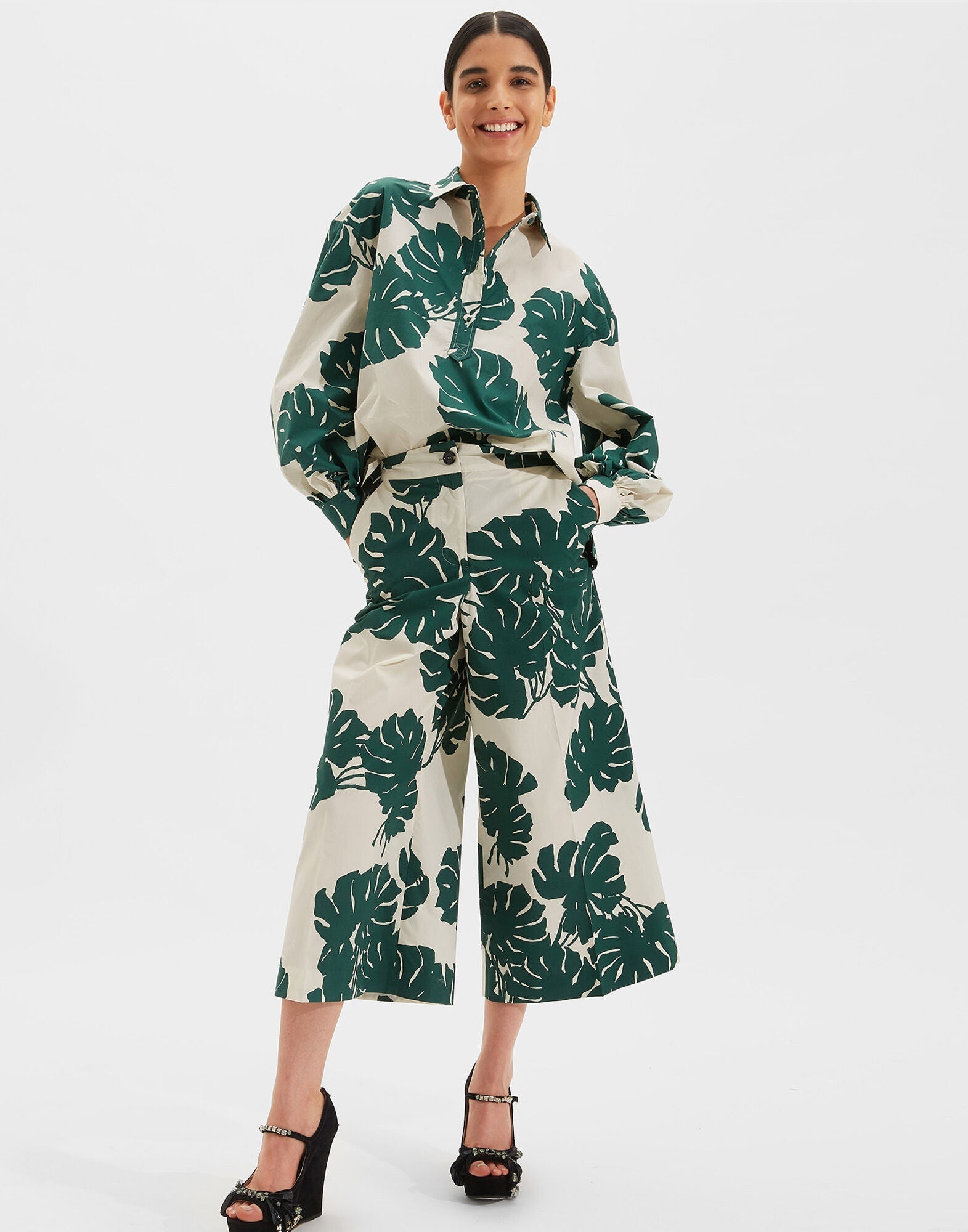 Leaves Shirt Pant Set HWD-0072