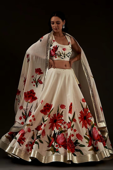Ivory Lehnga Choli HLC-0005