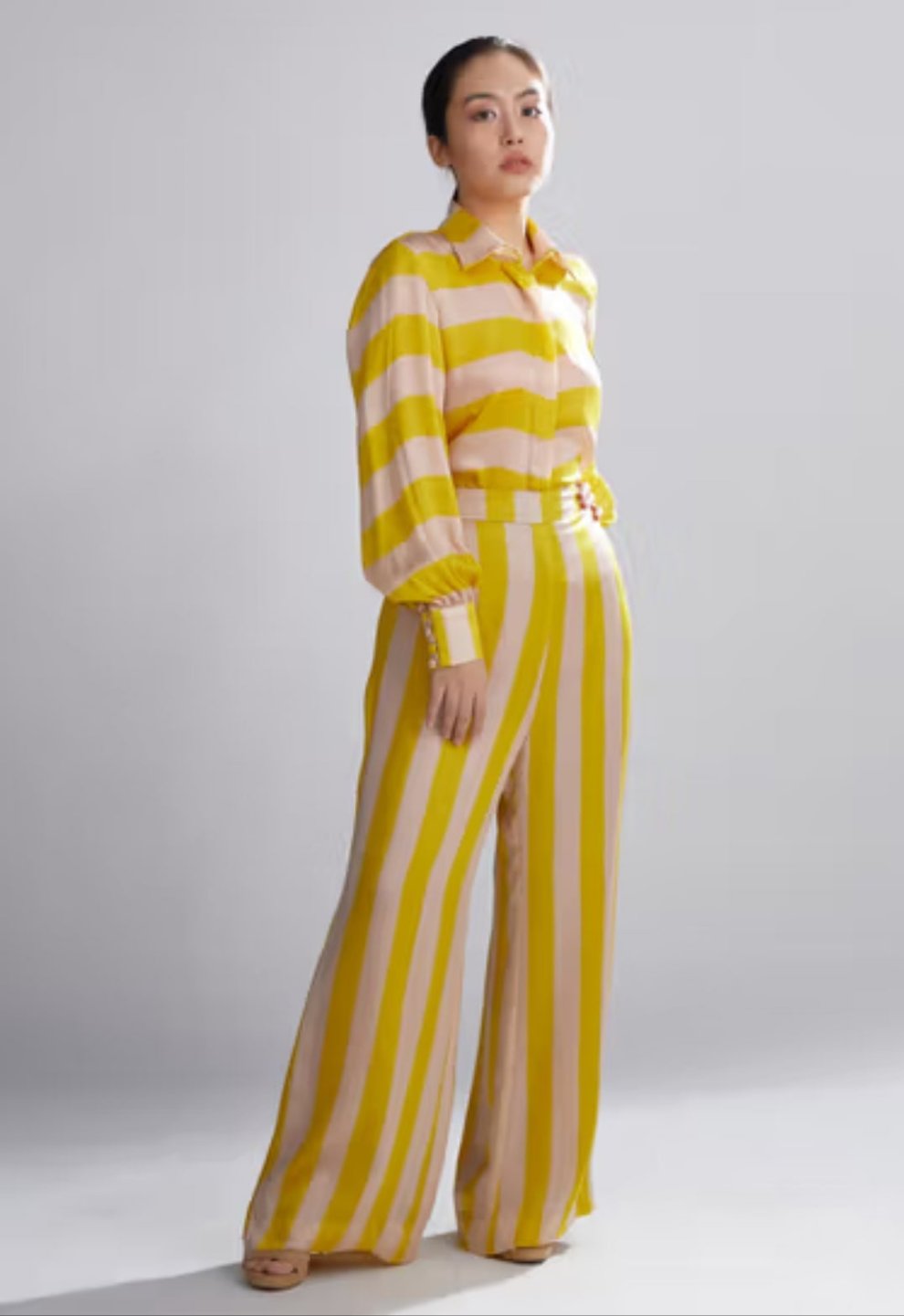 Yellow Silk Co-Ord Set HCS-0039