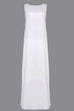 White Abaya Inner Slip Dress HIC-0002