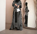 Black Line White Abaya NAC-006