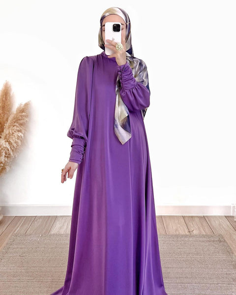 Purple Abaya NAC-014