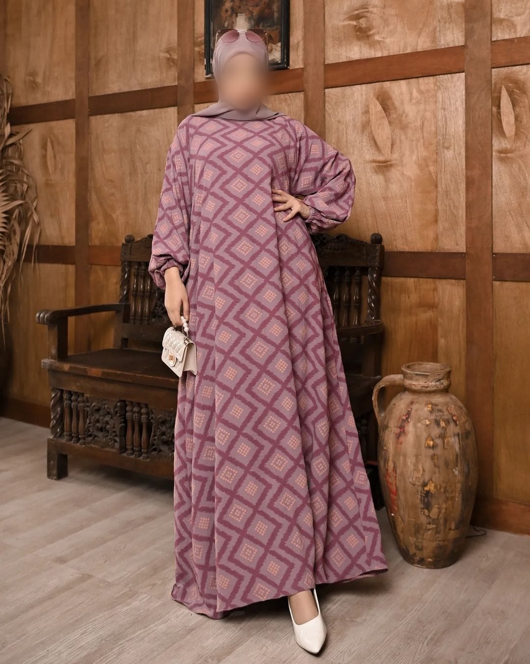 Wamia Abaya Lavender Series NAC-032