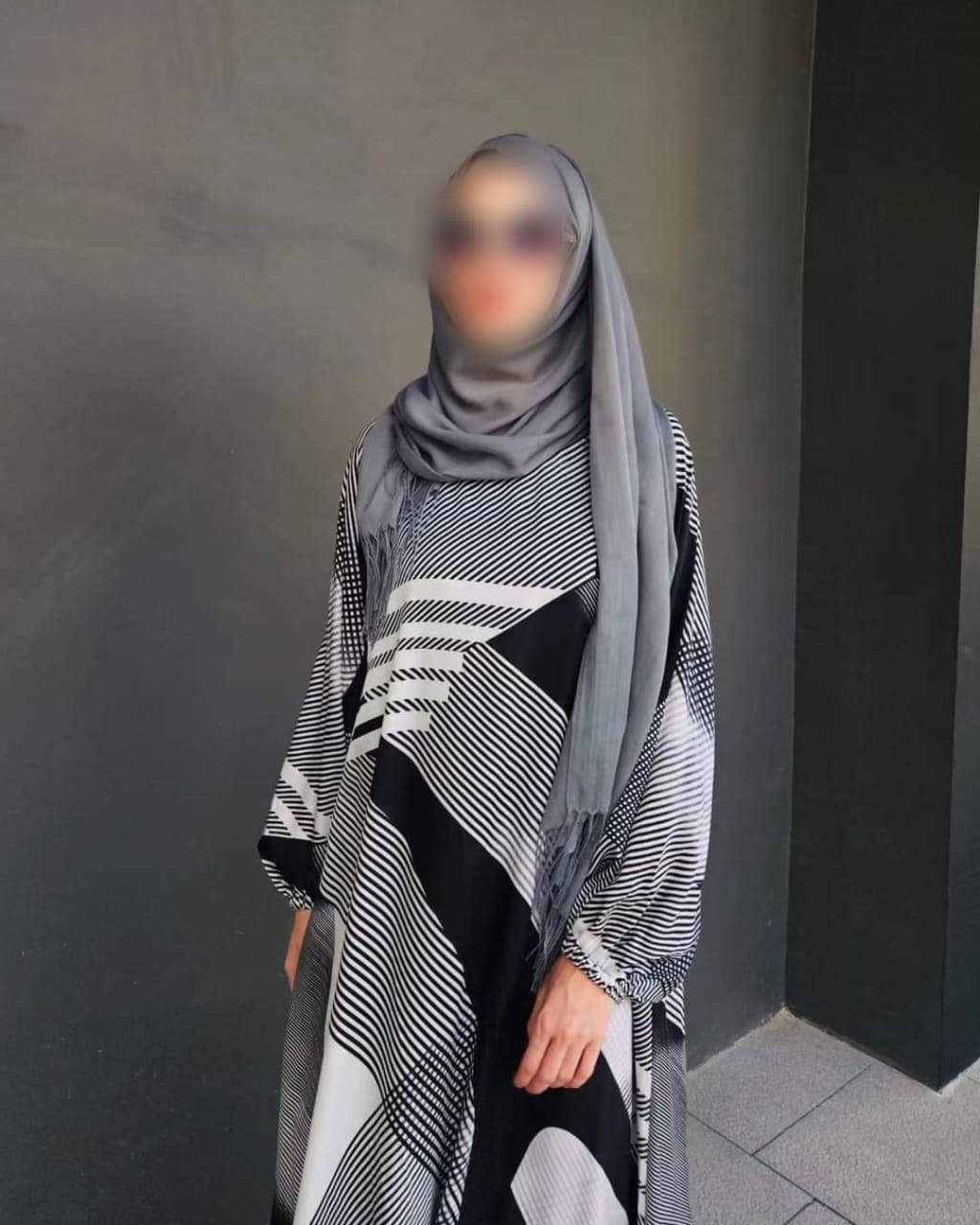 Geometric Sunny Abaya HAC-0279