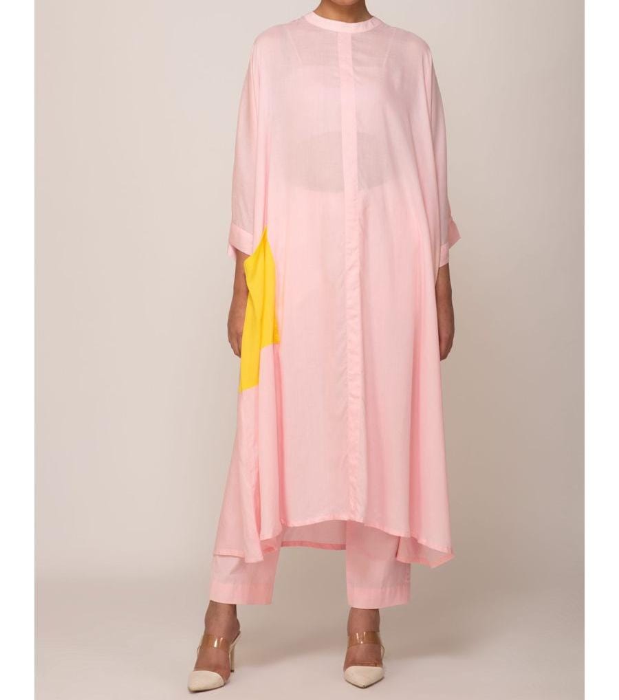 Kumud Kaftan With Iris Pink
