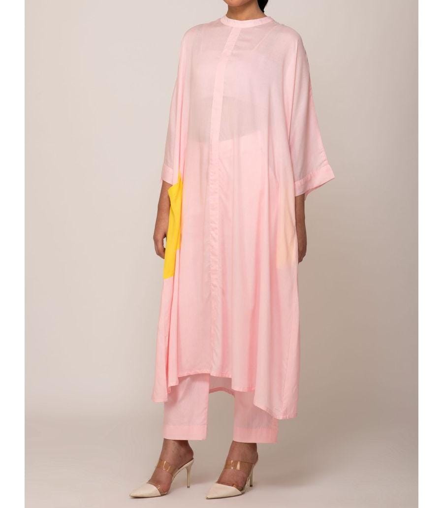 Kumud Kaftan With Iris Pink
