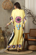 Yellow Stripe Kaftan HSK-0018