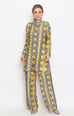 Yellow Abstract Pant Set HCS-0013