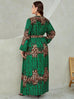 Green Cheetah Frock HLF-0047