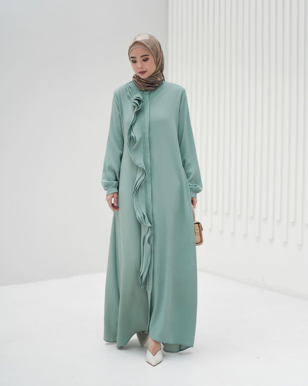 Frilled Abaya Gown HAC_0076