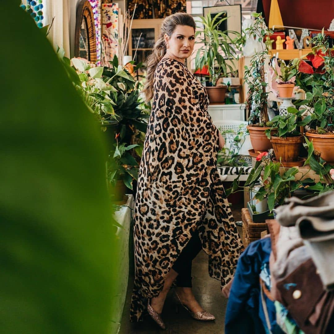 Leapord Print Kaftan HLK-0155