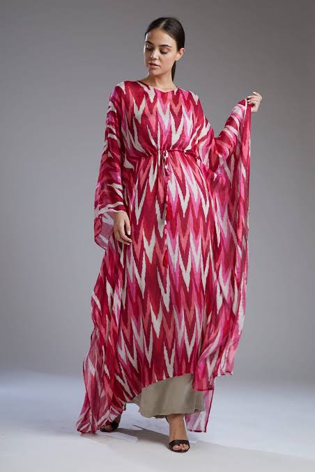 Zigzag Long Kaftan HLK-0163