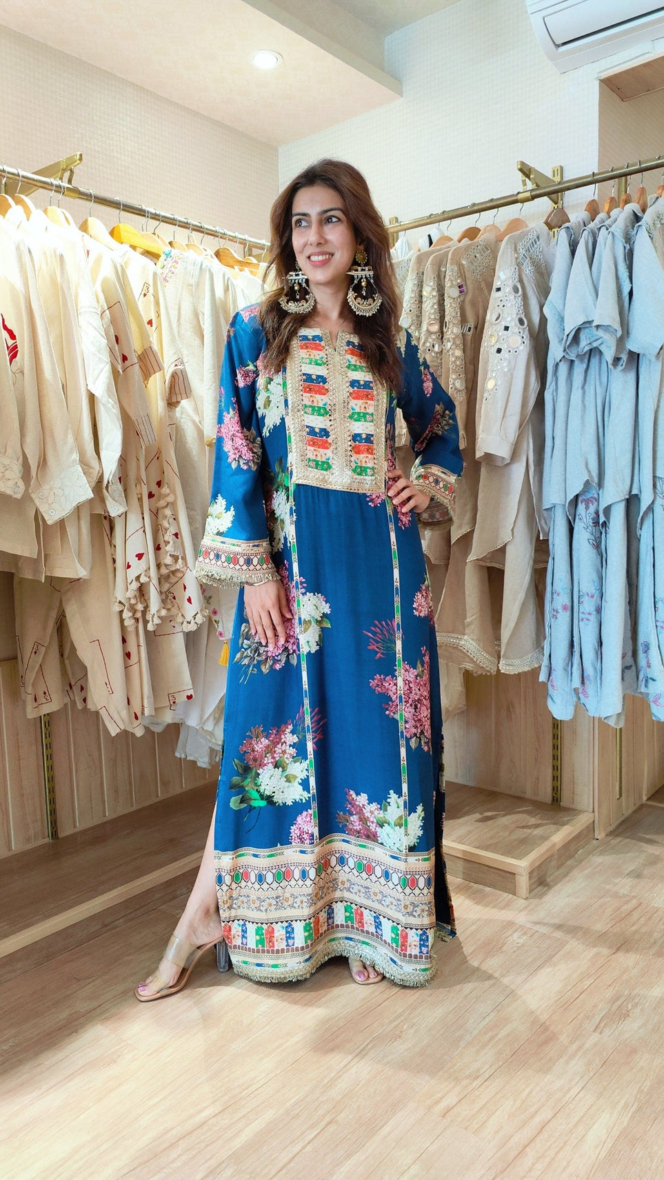 Kareena Kapoor Kaftan Dress Blue