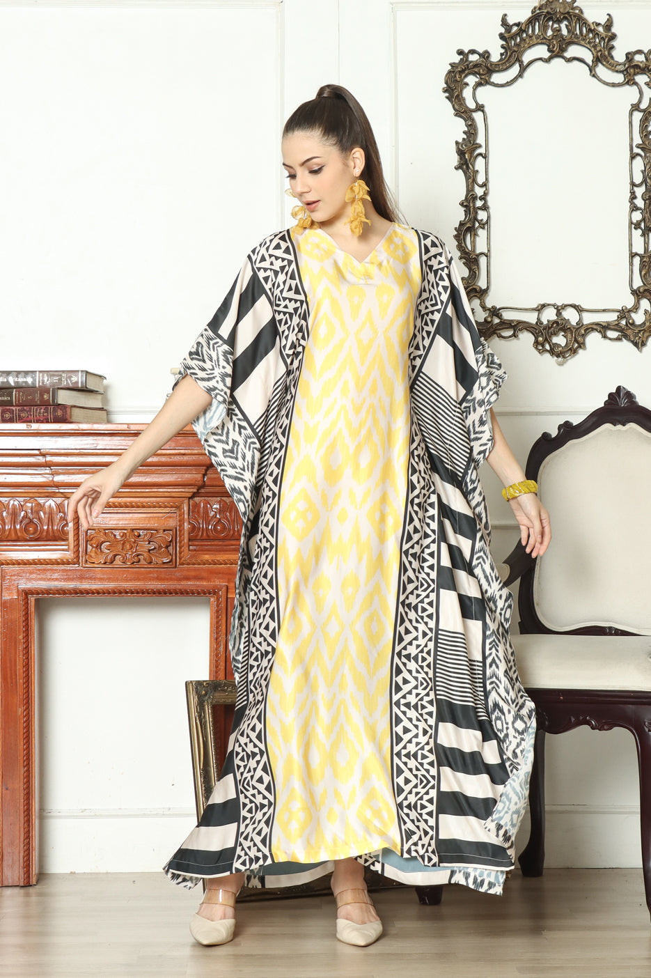 Silk kaftan HLK-0141