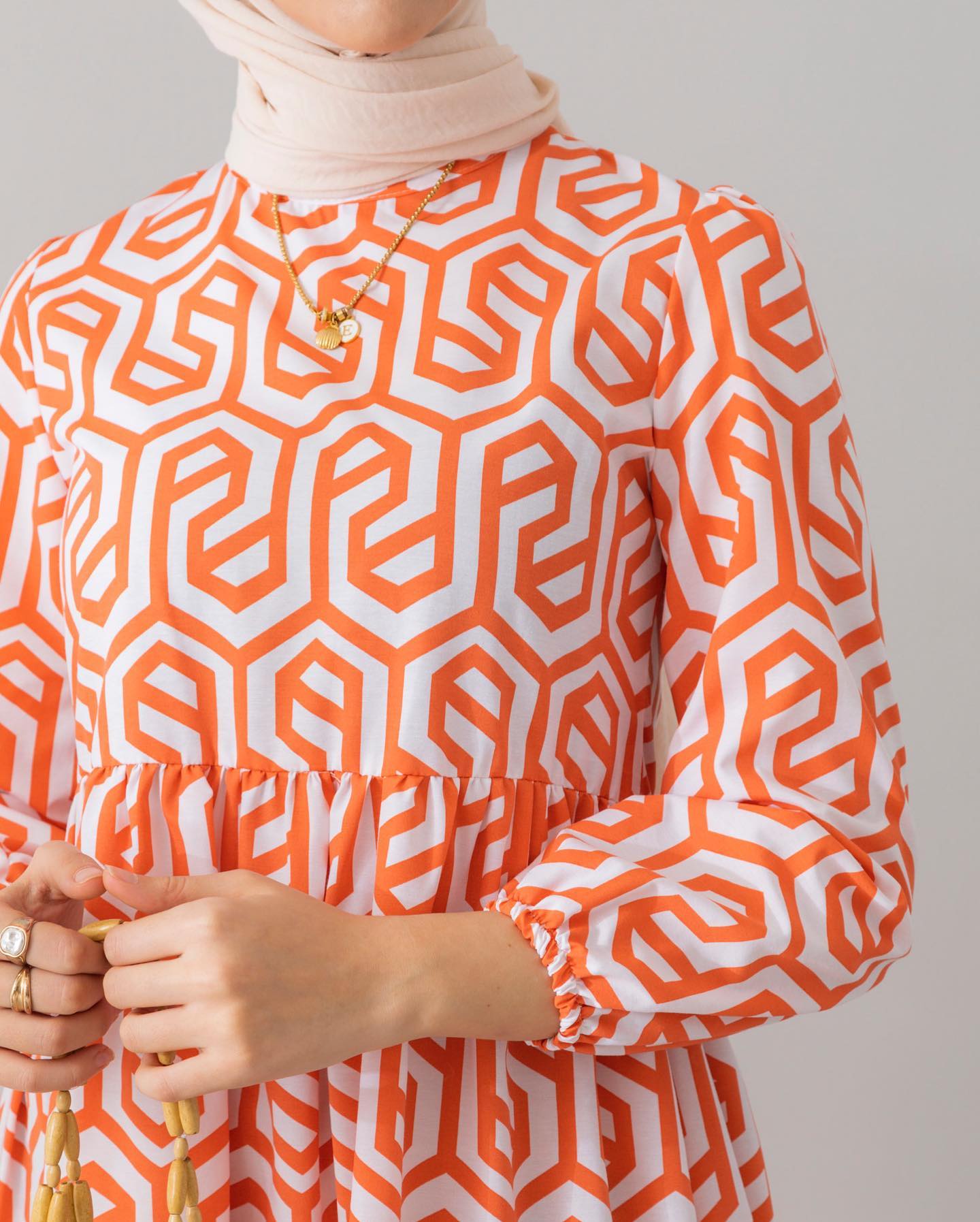 Geometric Pattern Abaya HAC_0083