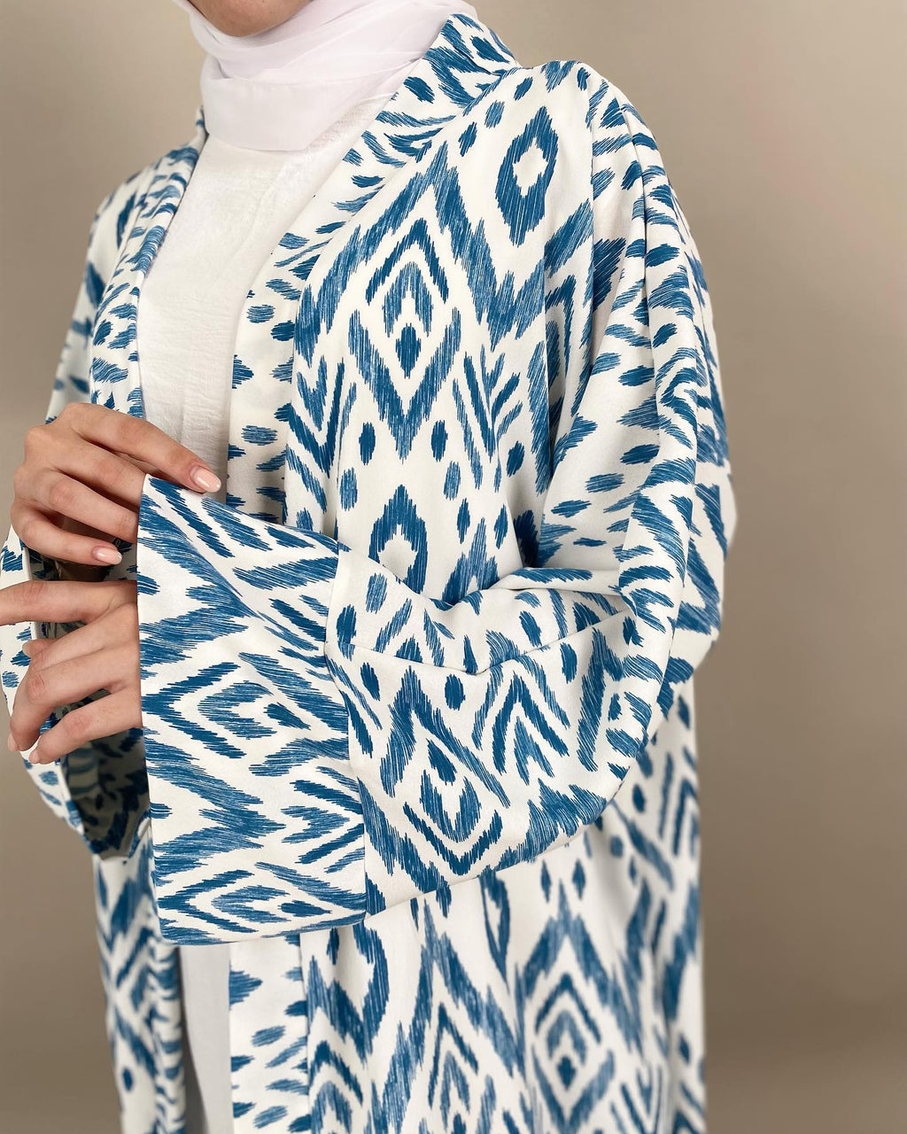 Ikat Print Gown Abaya HAC_0090